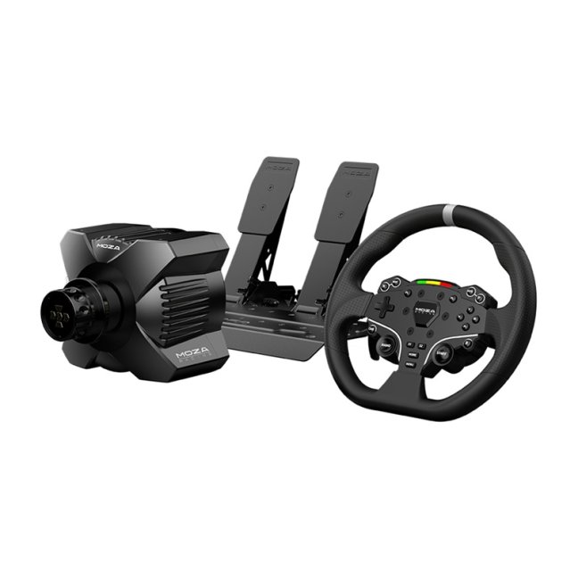 Herní sada - základna R3 + volant ES + pedály SRP-Lite + svorky Moza Racing R3 RS074 (PC)