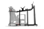 Freestanding Trojitý Stojan Trak Racer pro monitory až 55"