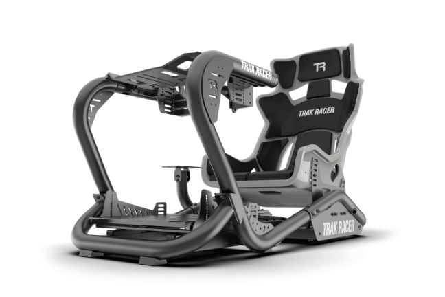 TR Series Fibreglass GT Sim Racing Seat — High Gloss Grey