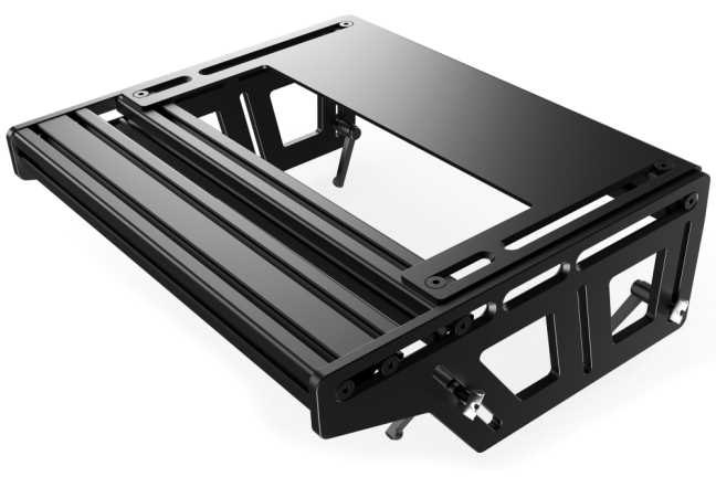 Trak Racer Universal Pedal Mount System s profilem a opěrkou paty