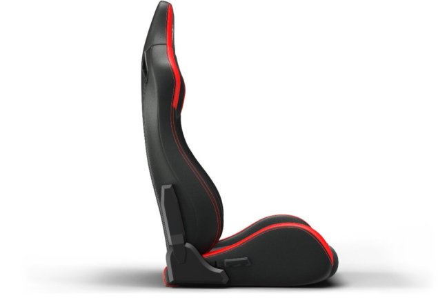 Recliner Sim Racing Seat — Premium Leather/Alcantara-Style Adjustable Seat