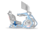 Trak Racer Univerzální držák řazení pro Alpine Racing TRX - Modrý